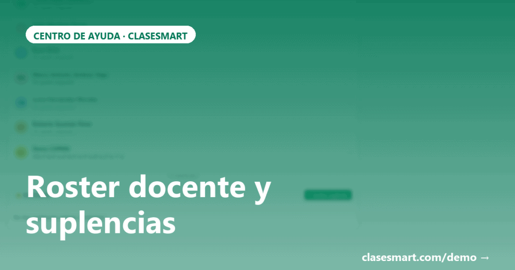OG card: Roster docente y suplencias