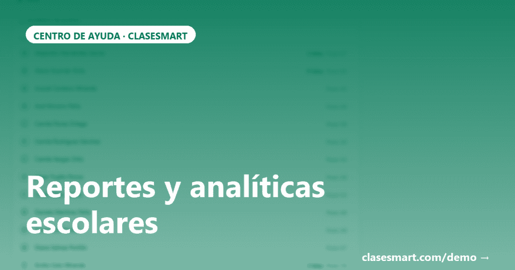 OG card: Reportes y analíticas escolares