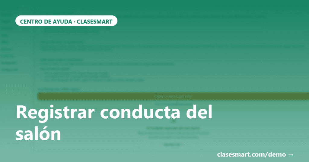 OG card: Registrar conducta del salón