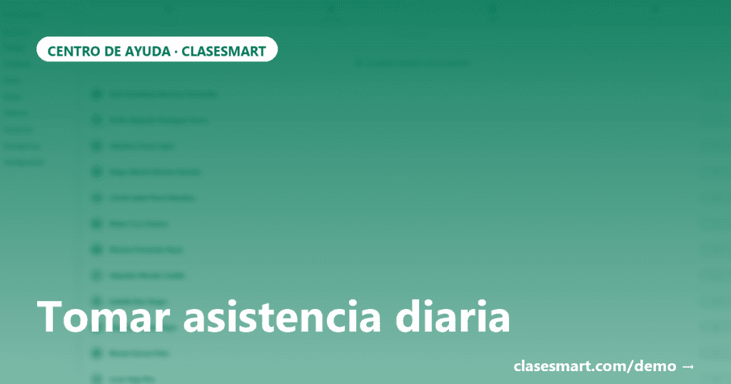 OG card: Tomar asistencia diaria