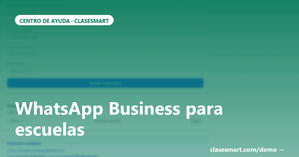 OG card: WhatsApp Business para escuelas